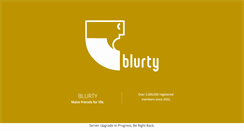 Desktop Screenshot of blurty.com