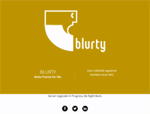 Tablet Screenshot of blurty.com
